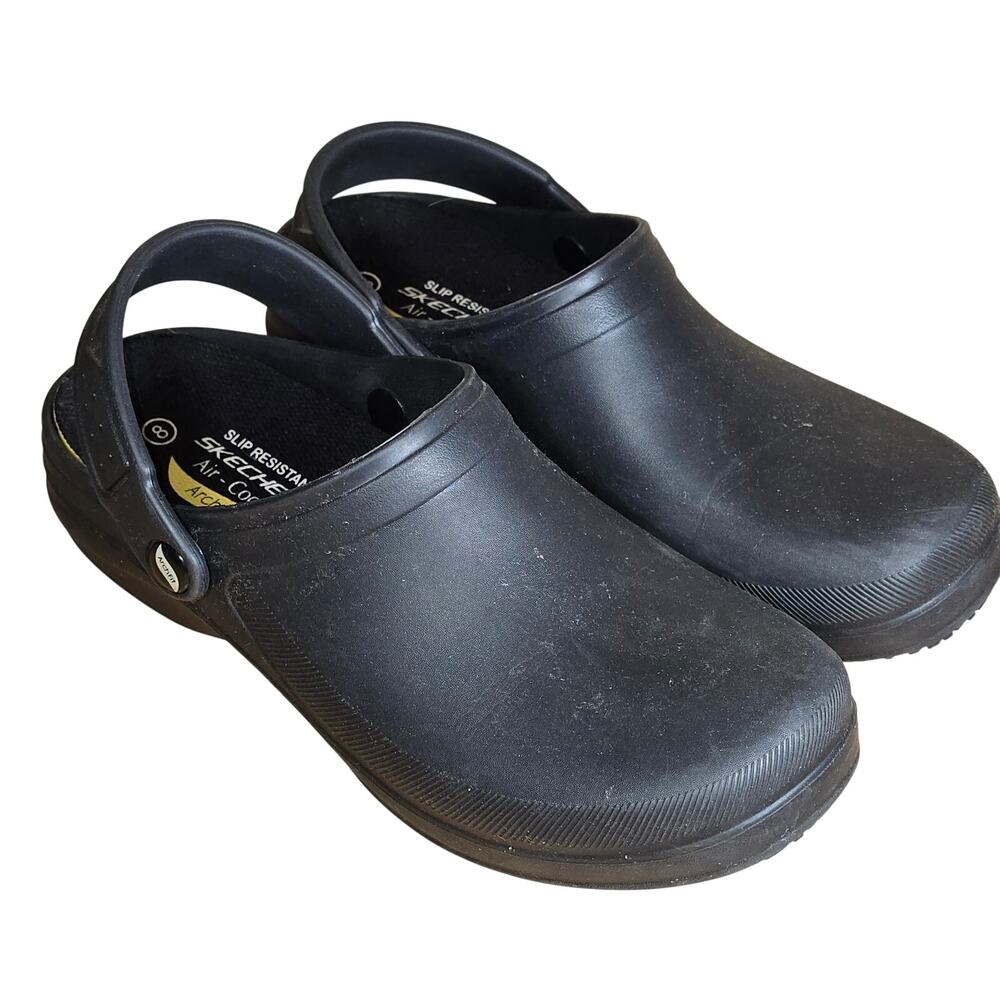 Skechers Womens Arch Fit Air Cooled Work Clogs Slip-On Resistant Shoe US 8 - Picture 3 of 8